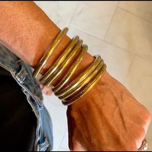 BudhaGirl Inspired bracelets—set of 7 gold